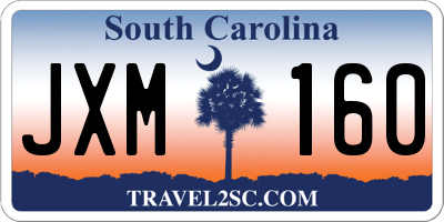 SC license plate JXM160