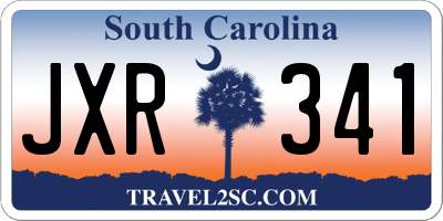 SC license plate JXR341