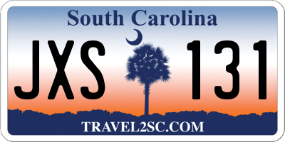 SC license plate JXS131