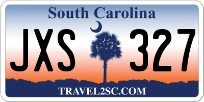 SC license plate JXS327