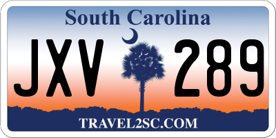 SC license plate JXV289