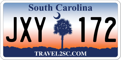 SC license plate JXY172