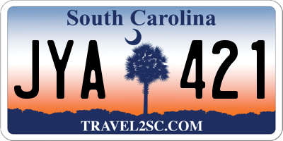 SC license plate JYA421