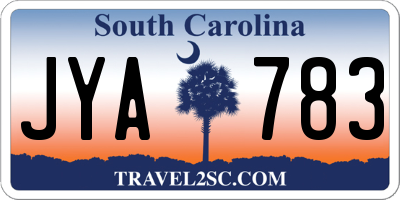 SC license plate JYA783