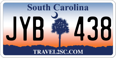 SC license plate JYB438