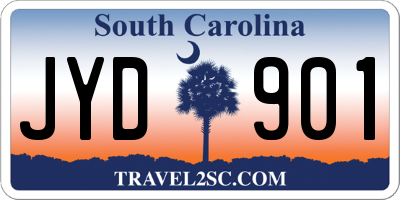 SC license plate JYD901