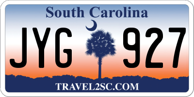 SC license plate JYG927