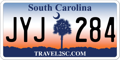 SC license plate JYJ284