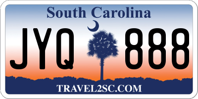 SC license plate JYQ888