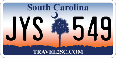 SC license plate JYS549