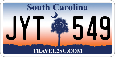 SC license plate JYT549