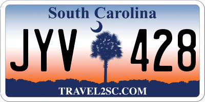 SC license plate JYV428