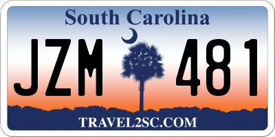 SC license plate JZM481