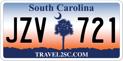 SC license plate JZV721