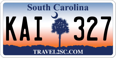 SC license plate KAI327