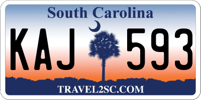 SC license plate KAJ593