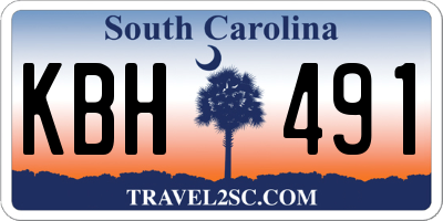 SC license plate KBH491
