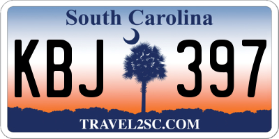 SC license plate KBJ397
