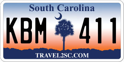 SC license plate KBM411