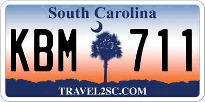 SC license plate KBM711