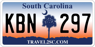 SC license plate KBN297