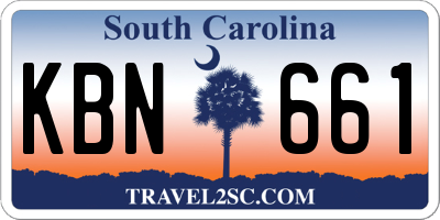 SC license plate KBN661