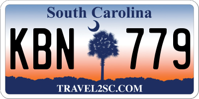 SC license plate KBN779