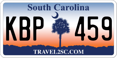 SC license plate KBP459