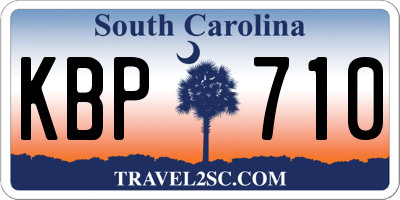 SC license plate KBP710