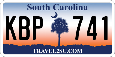 SC license plate KBP741