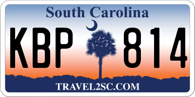 SC license plate KBP814