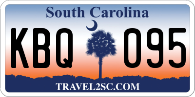 SC license plate KBQ095