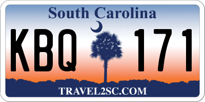 SC license plate KBQ171