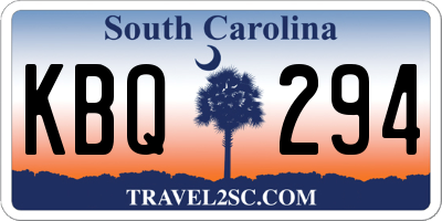 SC license plate KBQ294