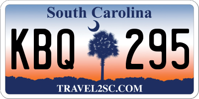 SC license plate KBQ295