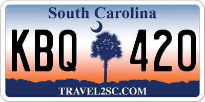 SC license plate KBQ420