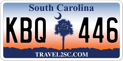 SC license plate KBQ446
