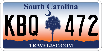 SC license plate KBQ472