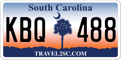 SC license plate KBQ488