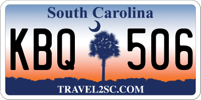 SC license plate KBQ506