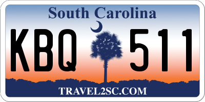 SC license plate KBQ511