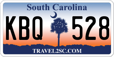 SC license plate KBQ528