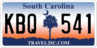 SC license plate KBQ541