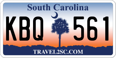 SC license plate KBQ561