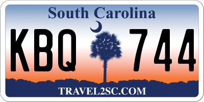 SC license plate KBQ744