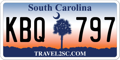 SC license plate KBQ797