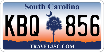SC license plate KBQ856