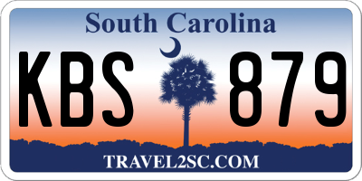 SC license plate KBS879