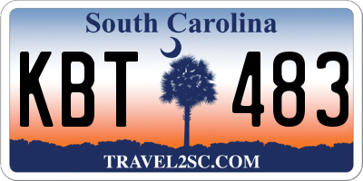 SC license plate KBT483