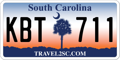 SC license plate KBT711